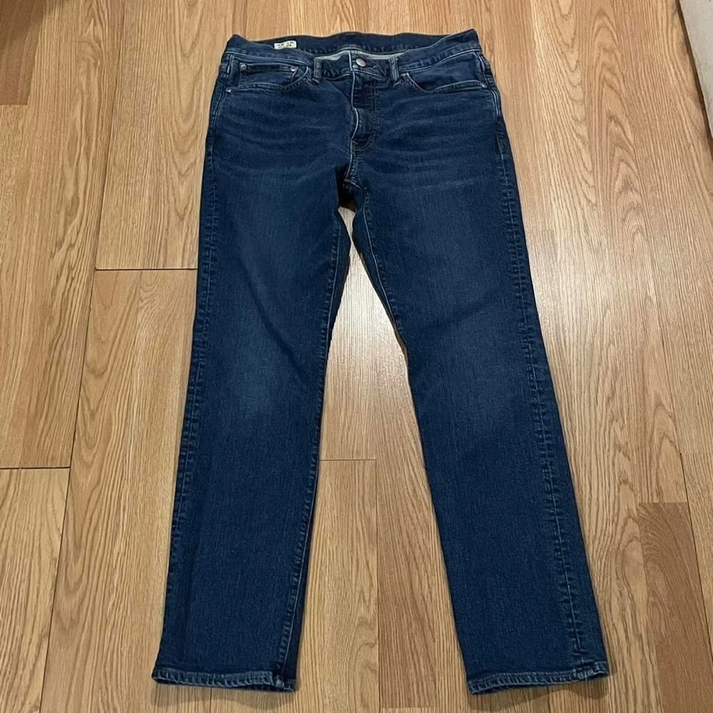 J.Crew 770 Men’s 31x30 (31x28) Straight Leg Jeans Dark Blue Denim Casual Preppy